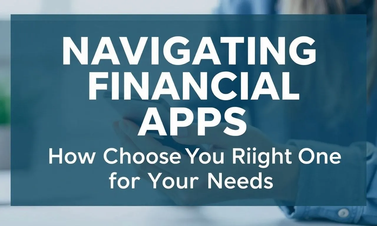 Navigating Financial Apps: How to Choose the Right One for Your Needs