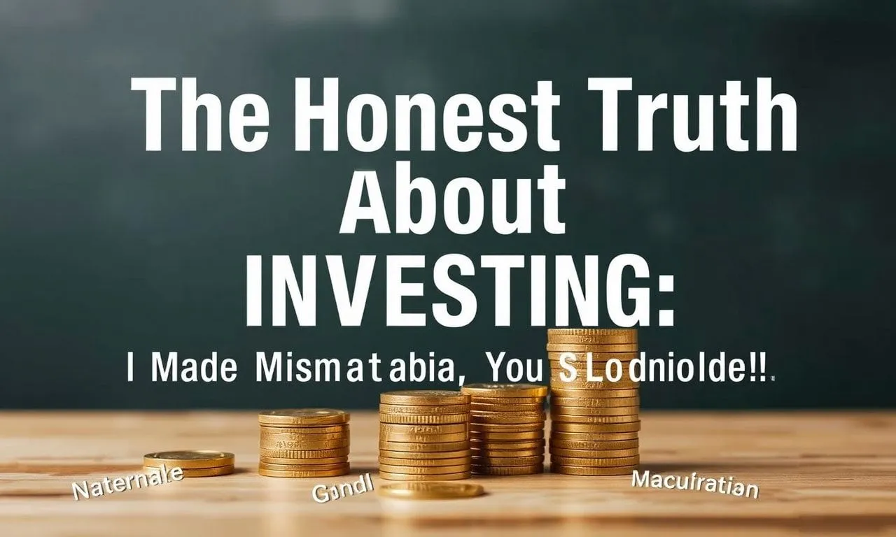 The Honest Truth About Investing: I Messed Up, You Shouldn't