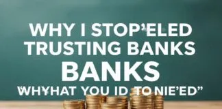 Why I Stopped Trusting Banks and What I Did Instead Why I Stopped Trusting Banks and What I Did Instead