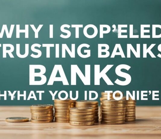 Why I Stopped Trusting Banks and What I Did Instead Why I Stopped Trusting Banks and What I Did Instead